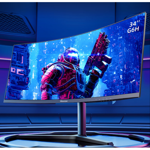 海信34英寸电竞WQHD曲面带鱼屏165HzHDR400高色域21:9旋转升降游戏办公电脑显示器显示屏34G6H